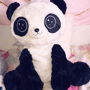 Large panda plush toy